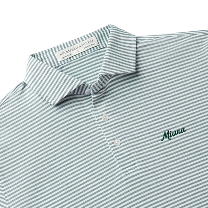 Miura Maxwell Polo - Spruce/White