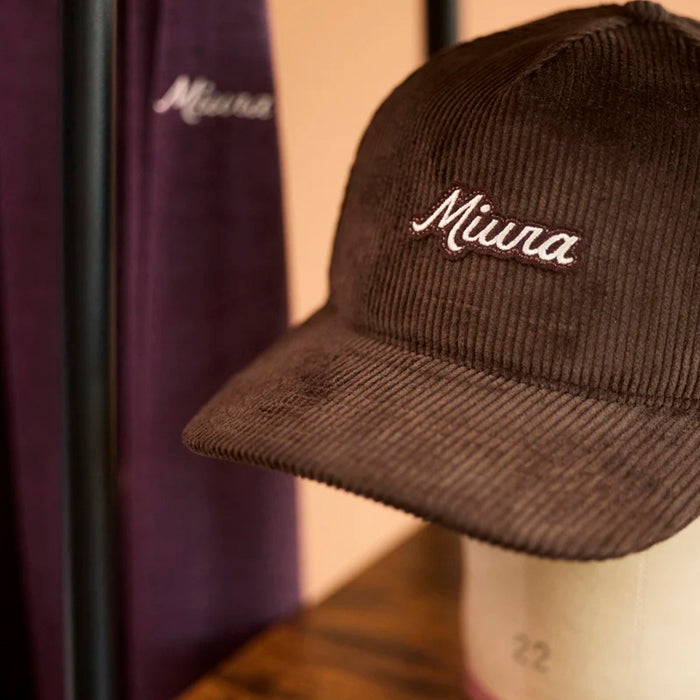 Miura Modern Script Corduroy Hat