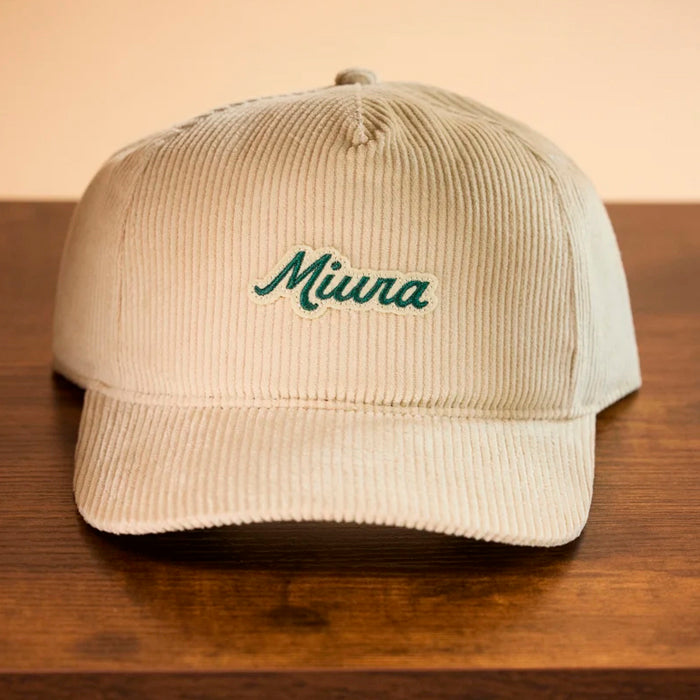 Miura Modern Script Corduroy Hat
