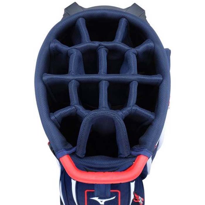 Mizuno BR-DX 14-Way Hybrid Stand Golf Bag - NAVY-RED (5110)