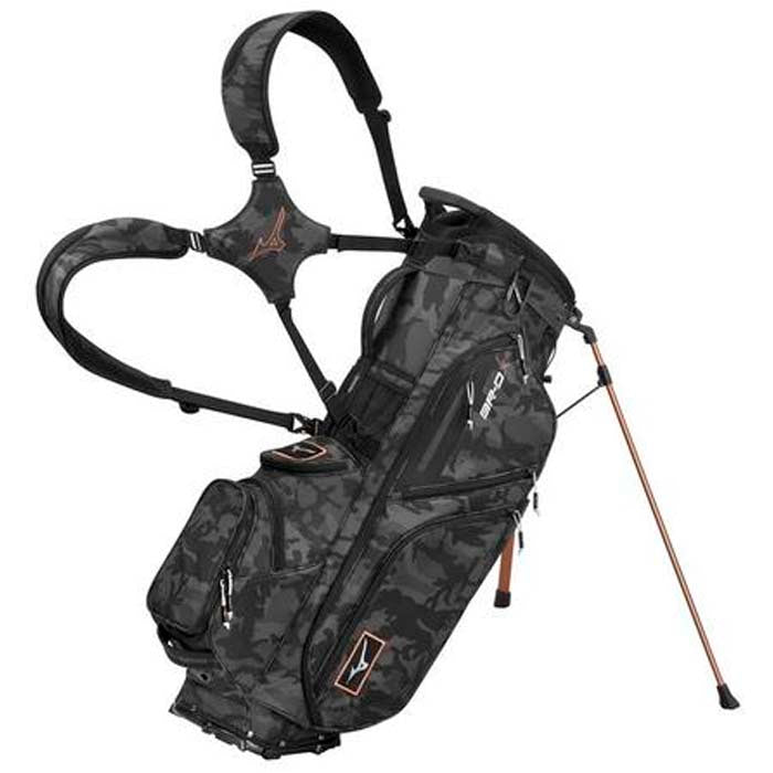 Mizuno BR-DX 14-Way Hybrid Stand Golf Bag - BLACK CAMO-COPPER (BC75)