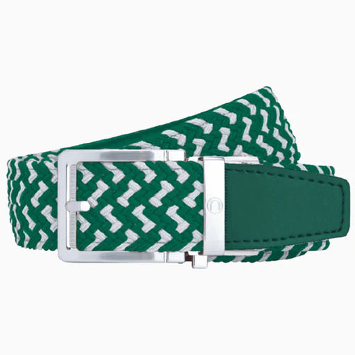 Nexbelt Braided Green & White Golf Belt