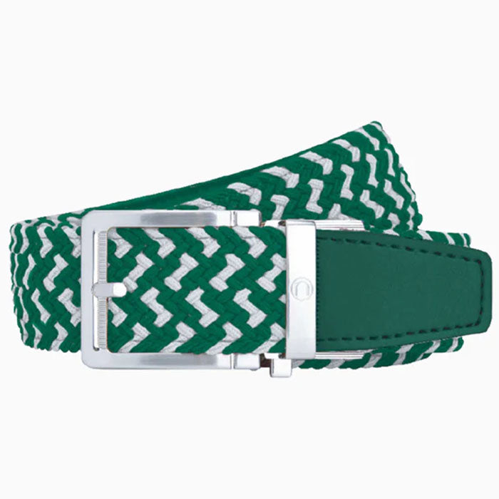 Nexbelt Braided Green & White Golf Belt