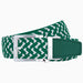 Nexbelt Braided Green & White Golf Belt