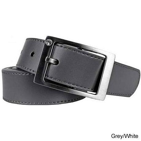 Nike Ladies Rhinestone Harness Reversible Leather Golf Belts XS Grey/White - Fairway Golf