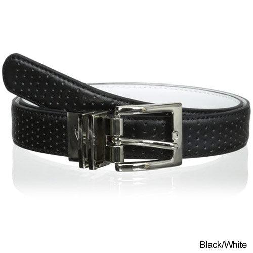 Nike Ladies Perforated to Smooth Reversible Belts XS Black/White - Fairway Golf