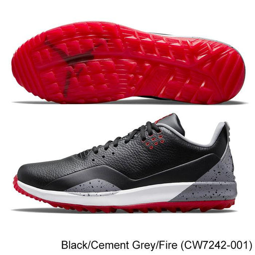 Nike Jordan ADG 3 Men's Golf Shoe 7.5 White/Tech Grey/Black/Fire (CW7242-100) - Fairway Golf