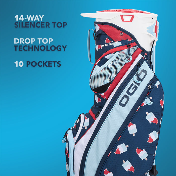 OGIO Silencer Hybrid Golf Bag - Rocket Pops