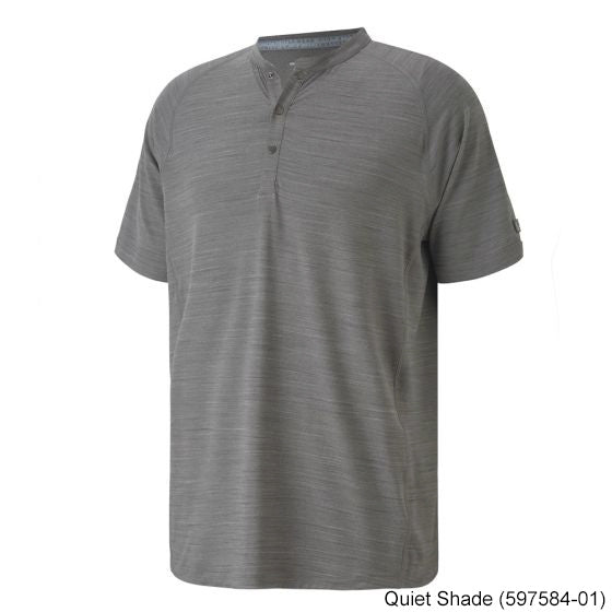 Puma CLOUDSPUN Henley Golf Shirts L Quiet Shade (597584-01)