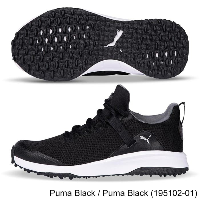Puma Juniors Grip Fusion EVO Golf Shoes 1 Puma Black / Puma Black (195102-01)