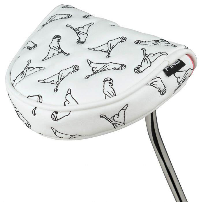 PING Mr. PING Blossom Mallet Putter Cover White