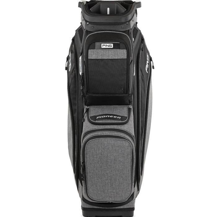 PING 2025 Pioneer Cart Bag - Heather Grey/Black