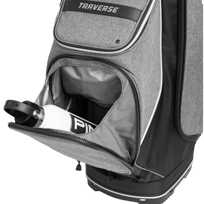 PING 2025 Traverse Cart Bag - Heather Grey/Black