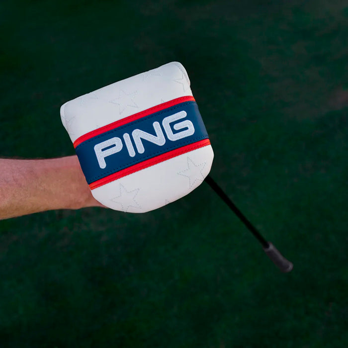 PING Red White & Golf Mallet Putter Cover