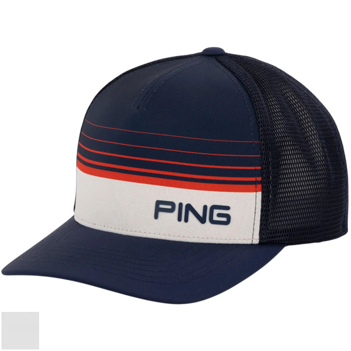 PING Red White & Golf Trucker Cap