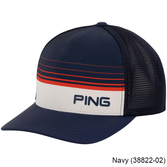 PING Red White & Golf Trucker Cap
