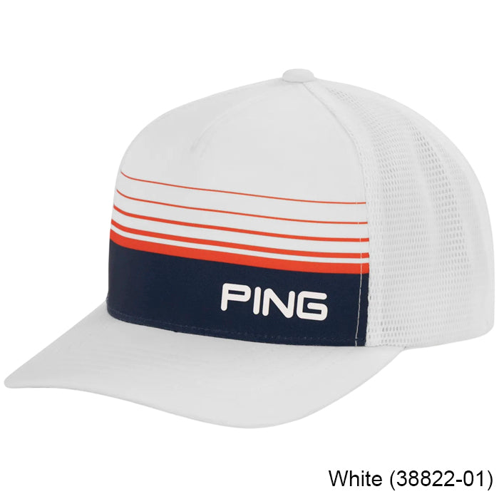 PING Red White & Golf Trucker Cap