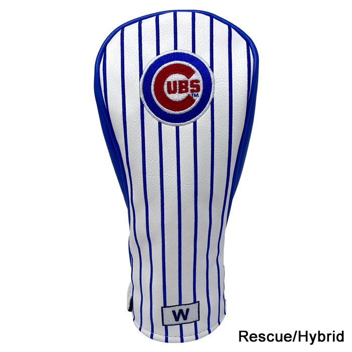 Chicago Cubs Wood Covers (White/Blue Pinstripe)