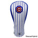 Chicago Cubs Wood Covers (White/Blue Pinstripe)
