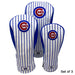 Chicago Cubs Wood Covers (White/Blue Pinstripe)