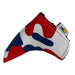 Sunfish Red White and Blue Camo Applique Blade Putter Cover With Magnetic Closure