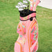 Spartina 449 Golf Cart Bag Queenie Tropical Floral Pink