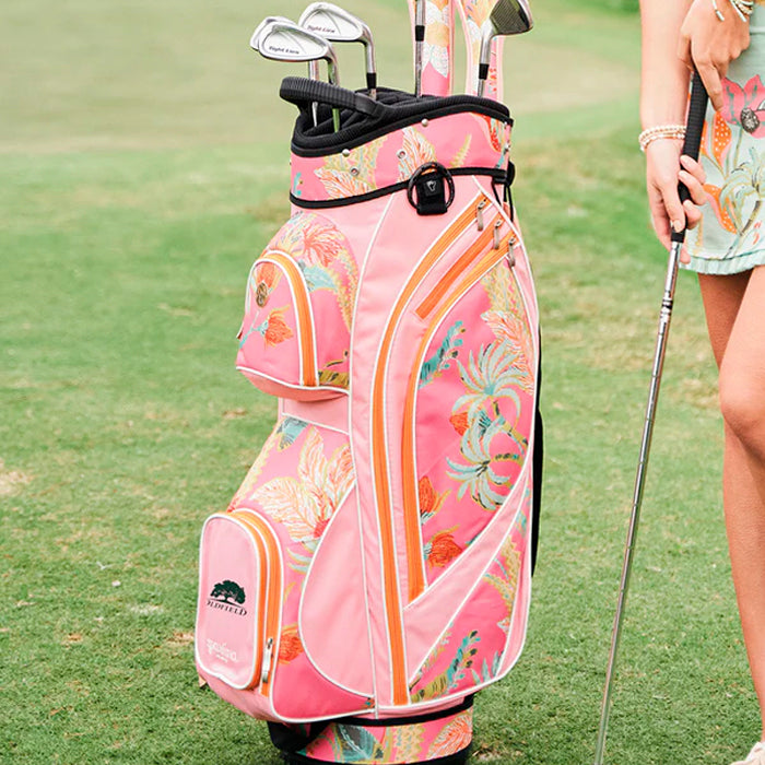 Spartina 449 Golf Cart Bag Queenie Tropical Floral Pink
