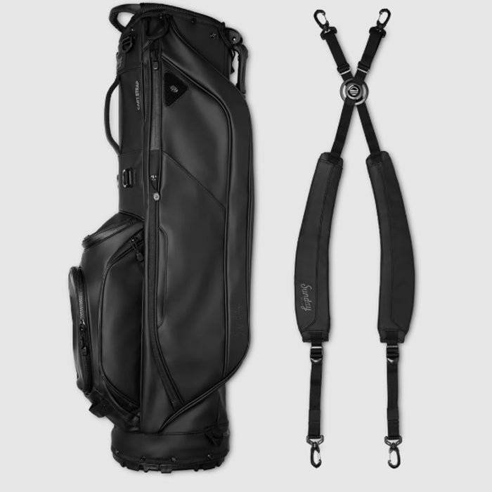 Sunday Golf RYDER S-Class - Black Vegan Leather Full Size Stand Bag
