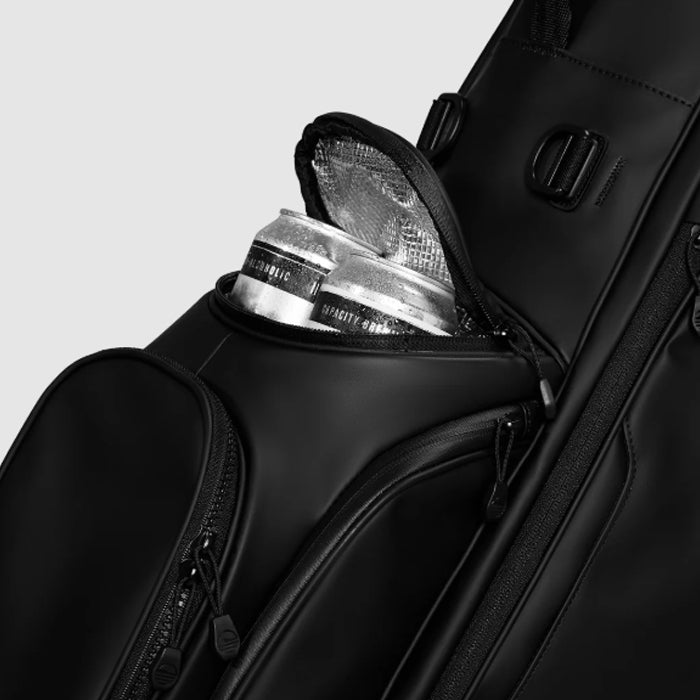 Sunday Golf RYDER S-Class - Black Vegan Leather Full Size Stand Bag