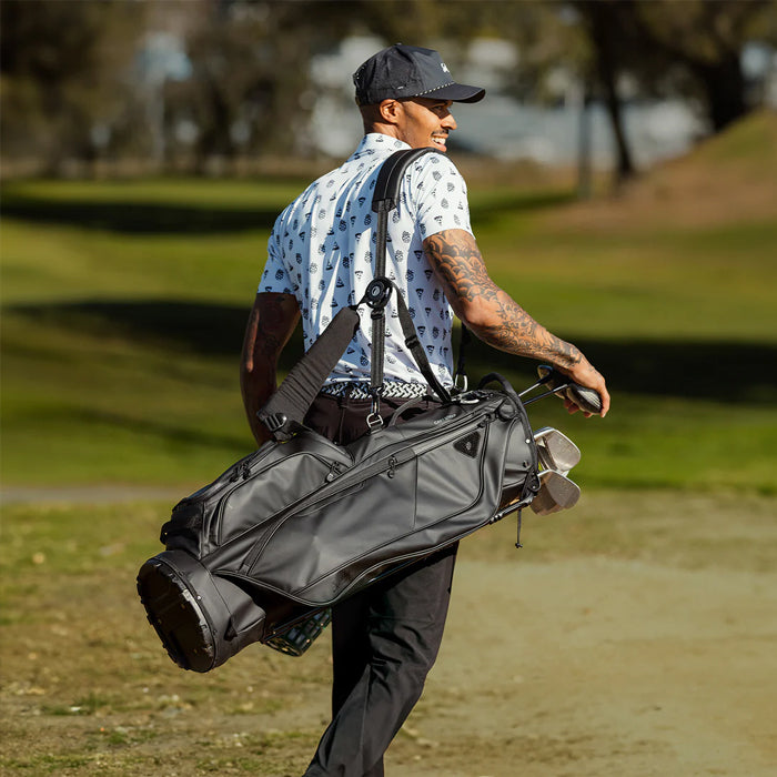 Sunday Golf RYDER S-Class - Black Vegan Leather Full Size Stand Bag