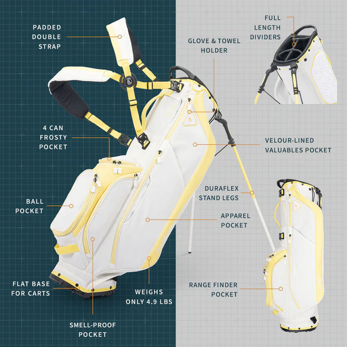Sunday Golf RYDER - Mindy Lemon Full Size Stand Bag