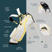 Sunday Golf EL CAMINO - Mindy Lemon Mid Size Stand Bag