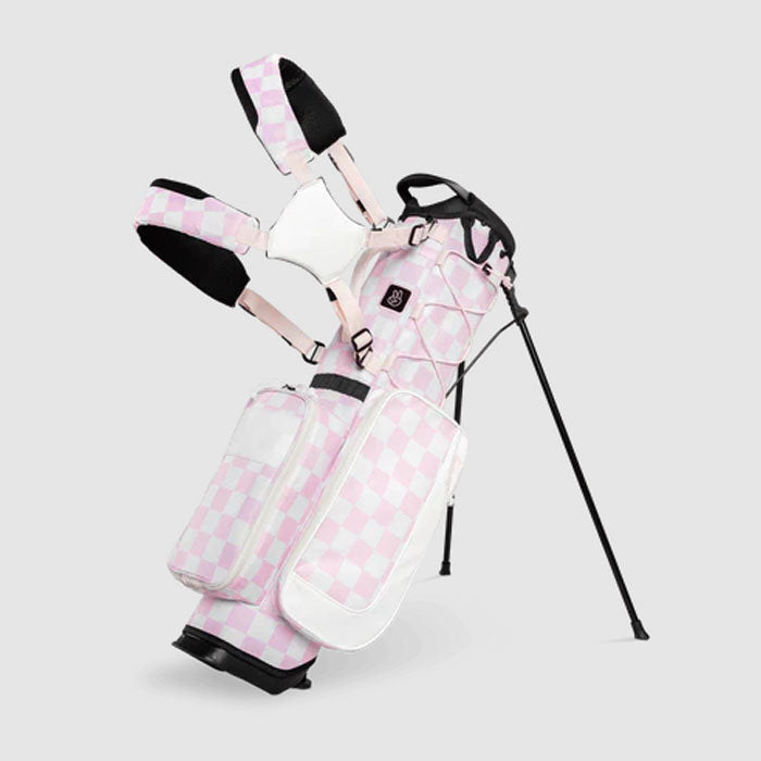 Sunday Golf RECESS KIDS GOLF BAG - Pink/White Checker