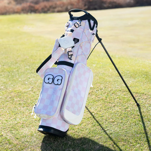 Sunday Golf RECESS KIDS GOLF BAG - Pink/White Checker