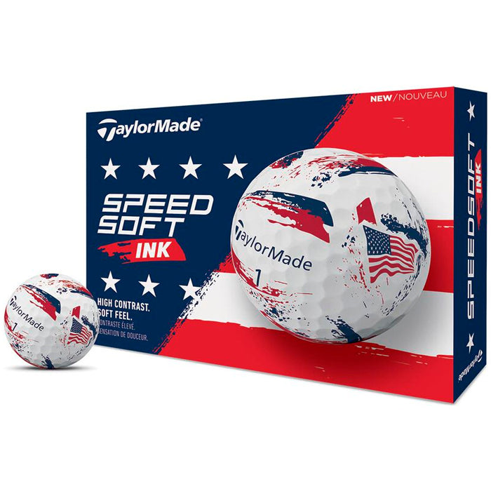 TaylorMade SpeedSoft USA Ink Golf Balls