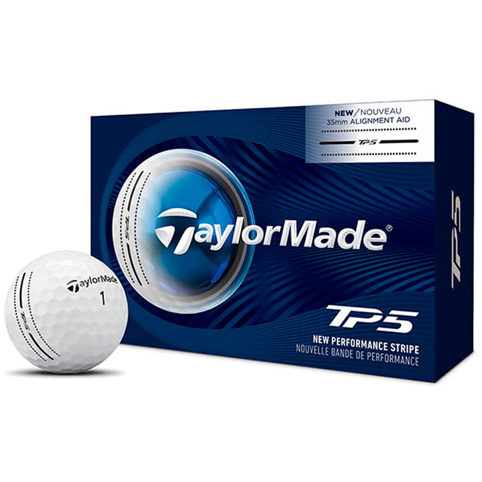 TaylorMade 2026 TP5 Performance Stripe Golf Balls 6-Ball Pack