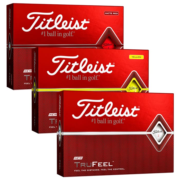 Titleist Prior Generation TruFeel Golf Ball Yellow (Sleeve/3 Ball Pack)