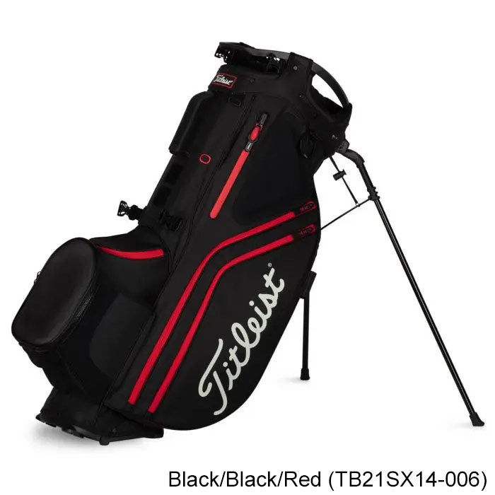 Titleist Hybrid 5 Stand Bag Black/Black/Red (TB21SX6-006)