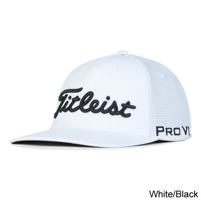 Titleist Tour Stretch Tech Hat L/XL White/Black (TH22FTST-10LXL)