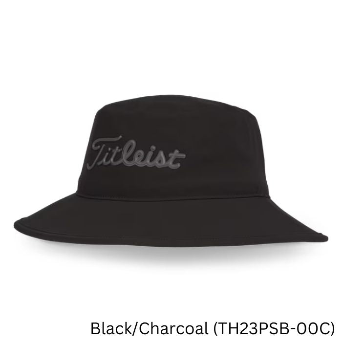 Titleist Players StaDry Bucket Hat Black/Charcoal (TH23PSB-00C)