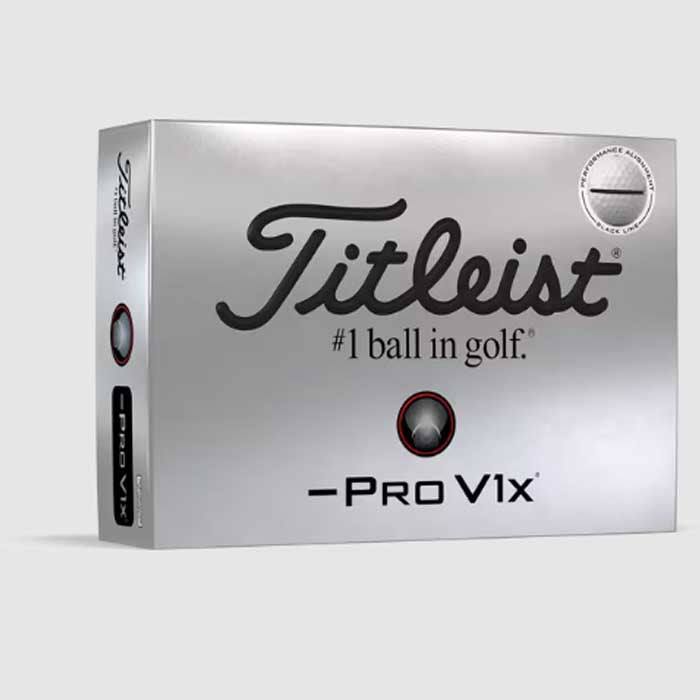 Titleist Pro V1x Left Dash Performance Alignment Golf Balls