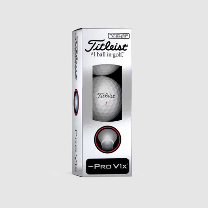 Titleist Pro V1x Left Dash Performance Alignment Golf Balls