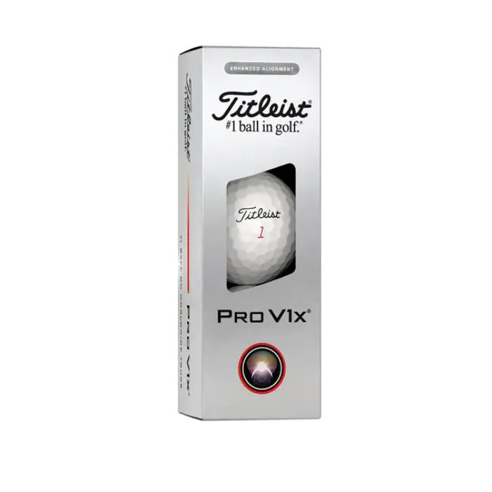 Titleist 2025 Pro V1x Enhanced Alignment Golf Balls