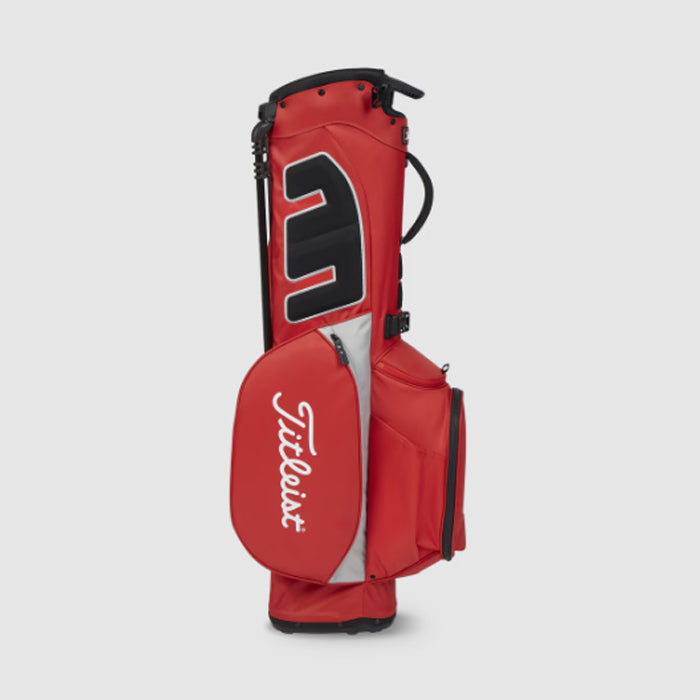 Titleist Players 4 Stand Bag - Red/Gray