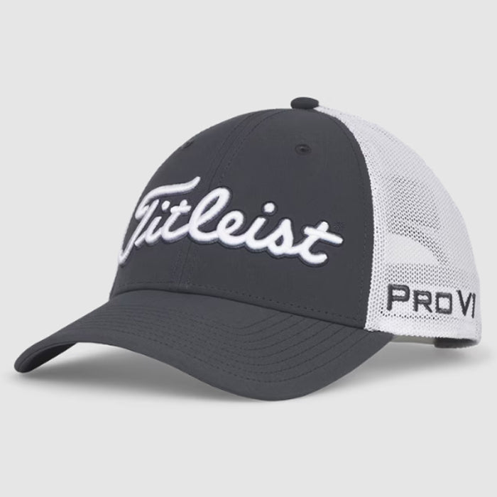 Titleist Tour Performance Mesh Hat - Charcoal/White