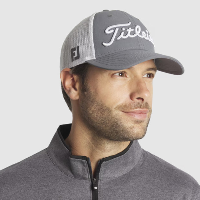 Titleist Tour Performance Mesh Hat - Charcoal/White