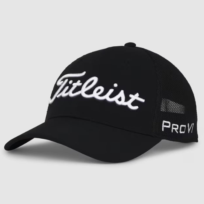 Titleist Tour Performance Mesh Hat - Black/White