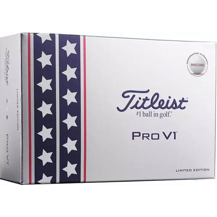 Titleist Pro V1 USA Performance Alignment Golf Balls - 6 Balls