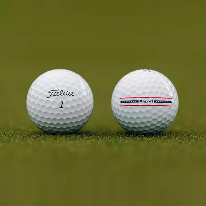 Titleist Pro V1 USA Performance Alignment Golf Balls - 6 Balls