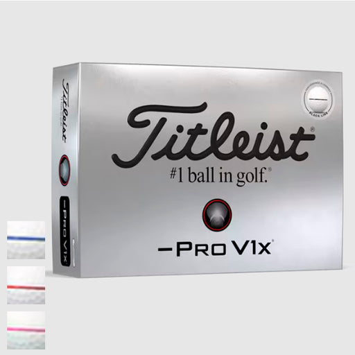 Titleist 2025 Pro V1x Left Dash AIM Performance Alignment Golf Balls